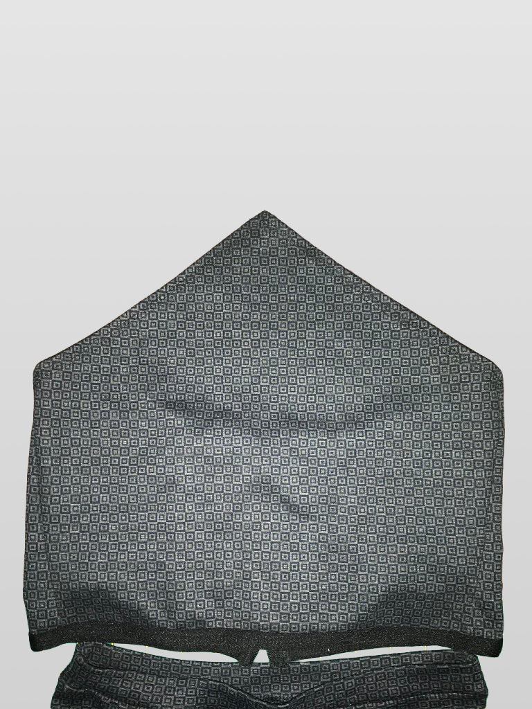 Black Textured Crop Top