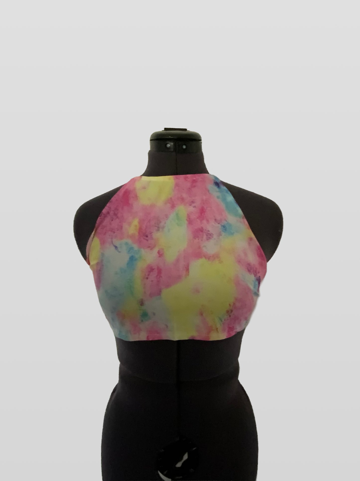 Tie Dye Halter Crop Top
