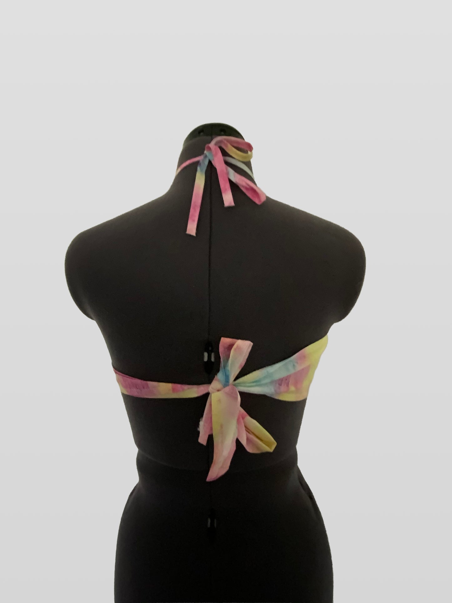 Tie Dye Halter Crop Top