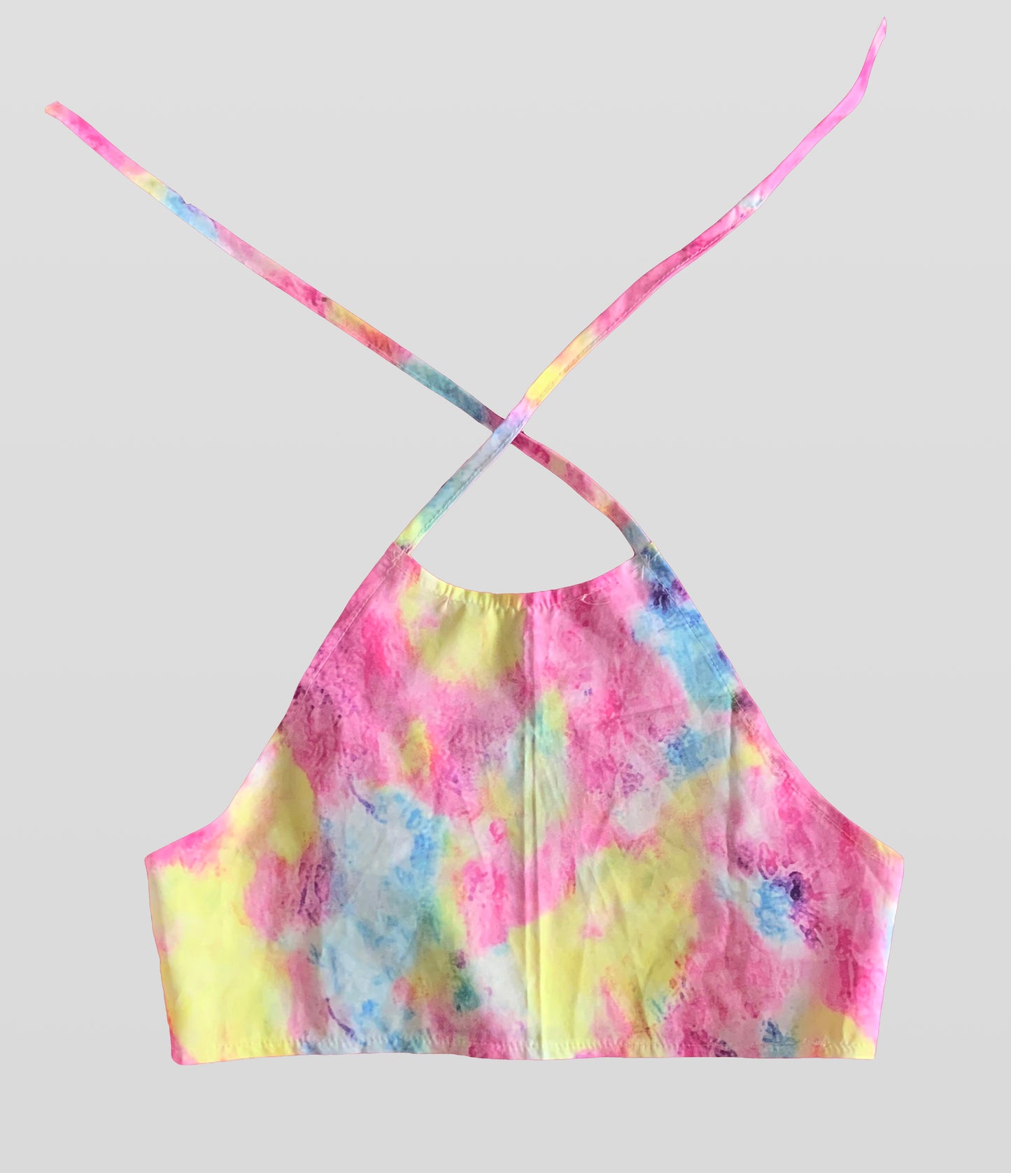 Tie Dye Halter Crop Top